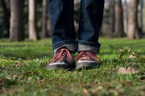 istock Feet in sport shoes 155172311