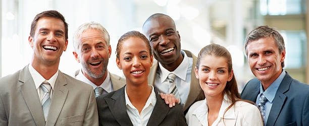 Group photo of successful business colleagues