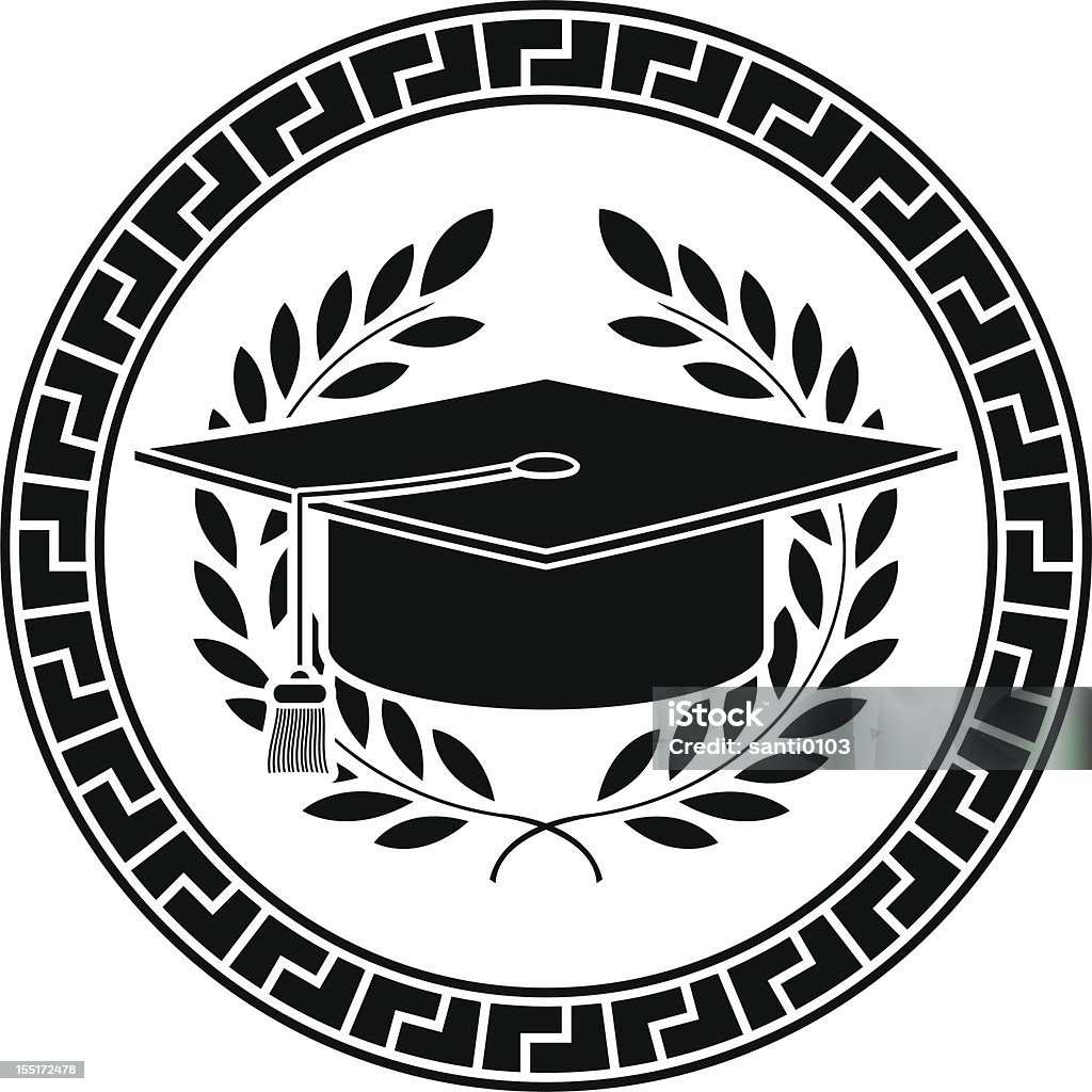 square academic cap square academic cap. stencil. vector illustration Ancient stock vector