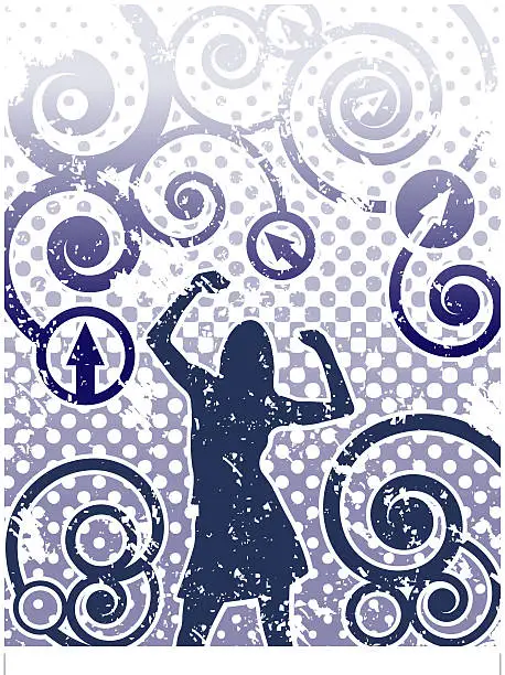 Vector illustration of Swirl Dance