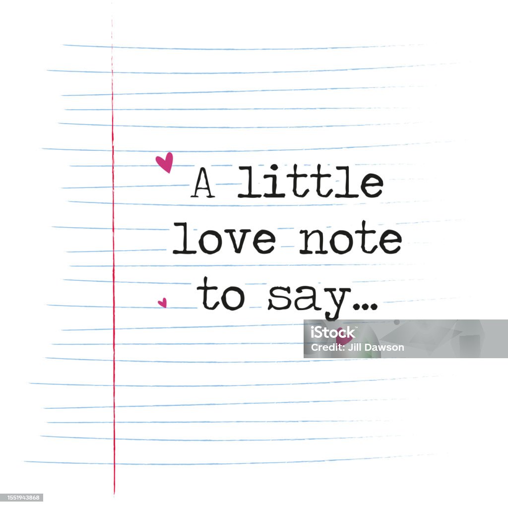 Love Note Stock Illustration - Download Image Now - Love Note ...