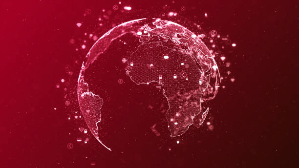 istock Futuristic global connections around the earth planet 1552016809