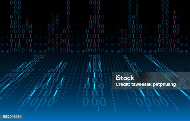 Binary Code Seamless Pattern Abstract Technology Background Programming ...