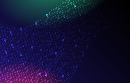Binary Code Seamless Pattern Abstract Technology Background Programming ...