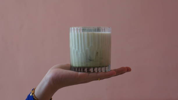 istock Milky Green Tea On Hand 1552147081