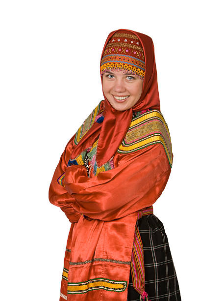 Russian dress stock photo