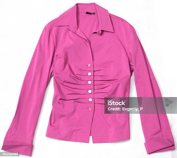 Photo libre de droit de Rose Ladies Veste banque d'images et plus d'images libres de droit de Chemisier - Chemisier, Objet ou sujet détouré, Bouton de réglage