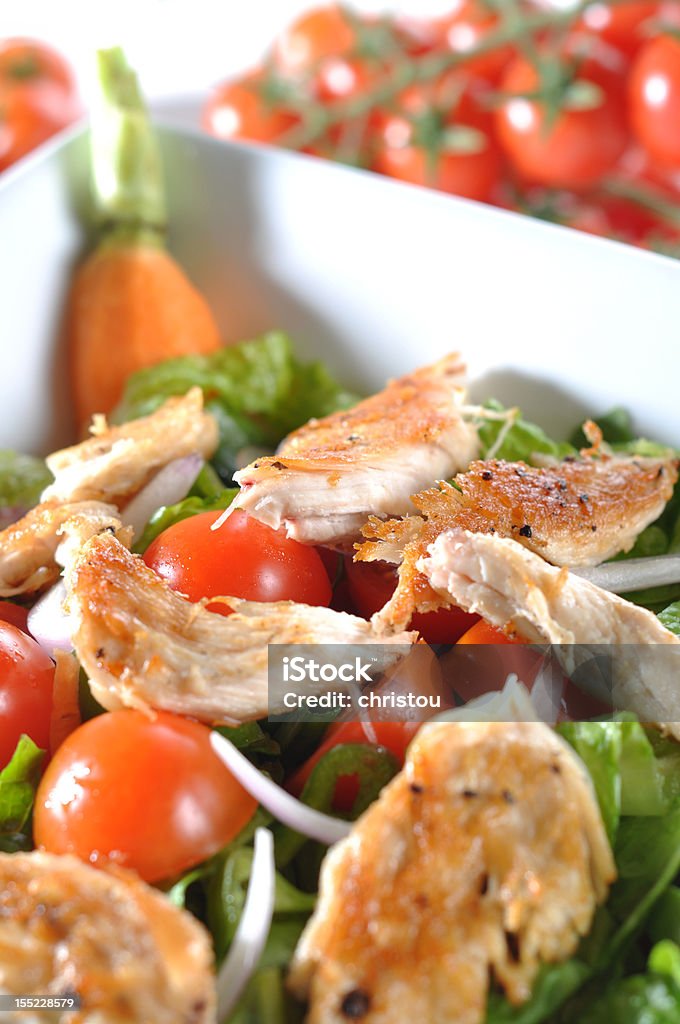 Salada de frango - Foto de stock de Chicória - Alface royalty-free