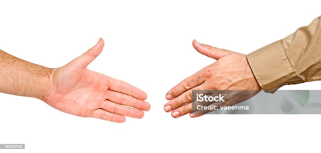 Hands ready for handshake Male Friendship Stock Photo