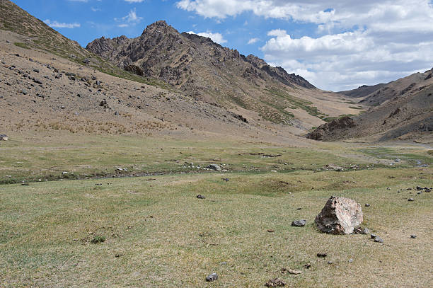 The entrance to Yoln Am in the Gobi stock photo