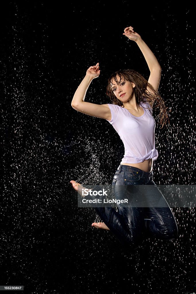 Frau in aquastudio - Lizenzfrei Attraktive Frau Stock-Foto