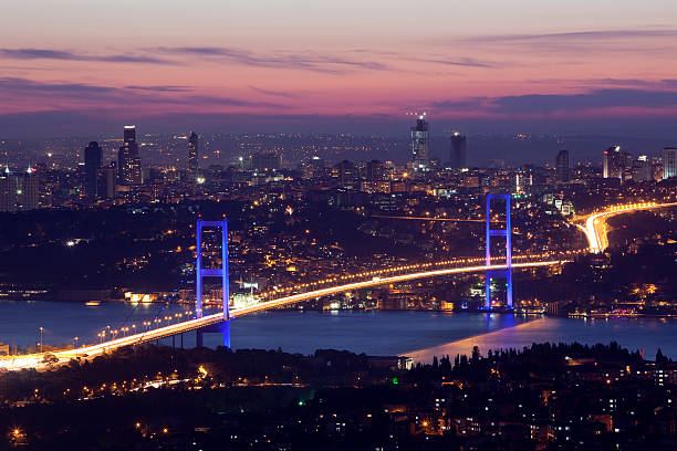 istock Aerial view of the Bosphorus bridge  155231031