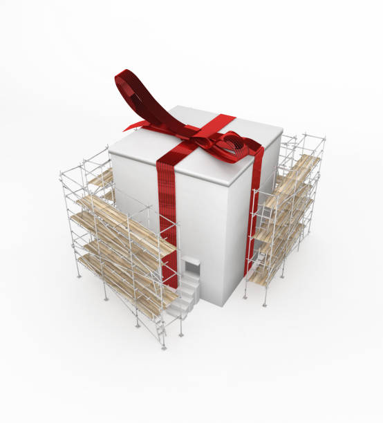 Inhabited Gift Scaffolding, White