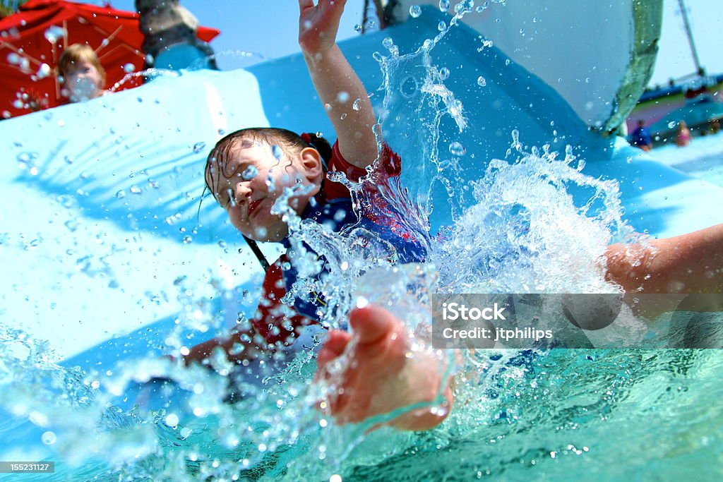 Tobogán acuático Splash - Foto de stock de Agua libre de derechos