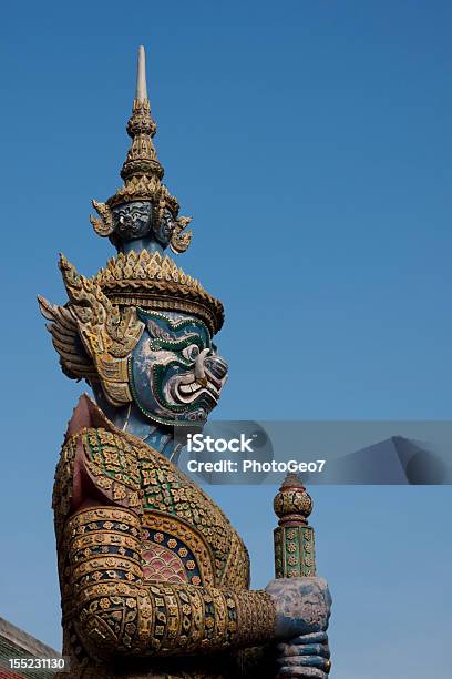 Guardian Of The Temple Stock Photo - Download Image Now - Bangkok, Capital Cities, No People