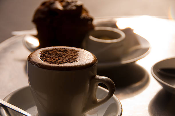 Coffee and Muffin stock photo