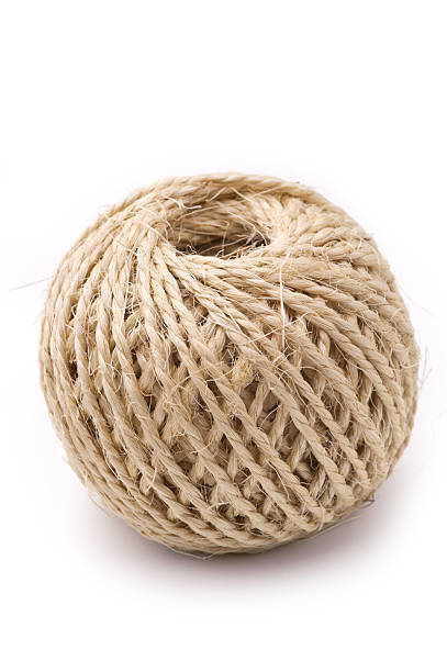 istock Natural twine ball, isolated, white background 155232830