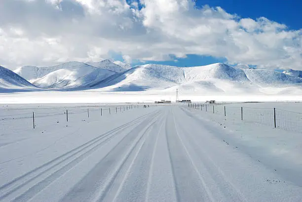 Snow-capped Tibetan Plateau