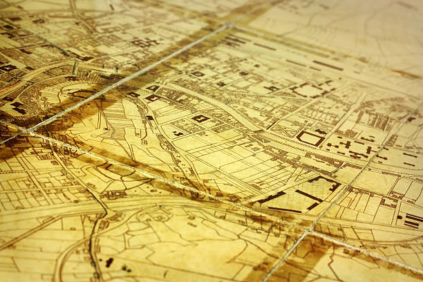 Cтоковое фото Общие винтаж Карта города