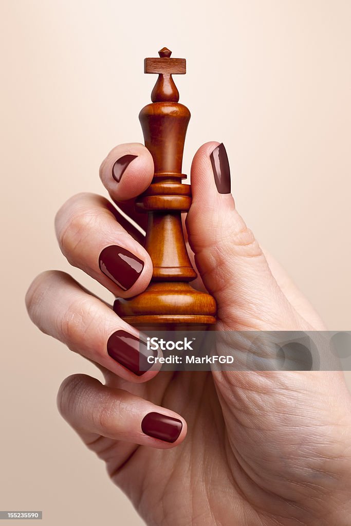 Rei na Mão - Royalty-free Manicure Foto de stock
