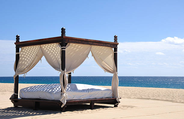 Spiaggia letto - foto stock