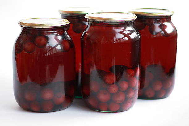 캔 of 프리저브 - relish jar condiment lid 뉴스 사진 이미지