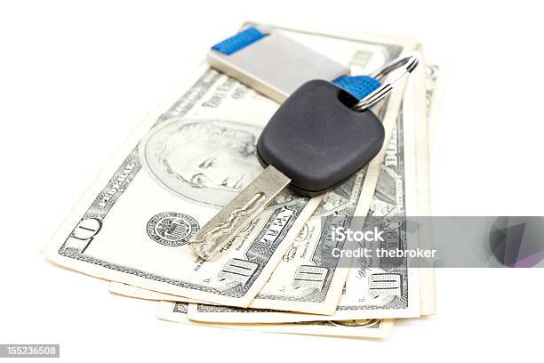 Car Key And Money Stock Photo - Download Image Now - Currency, Horizontal, Key
