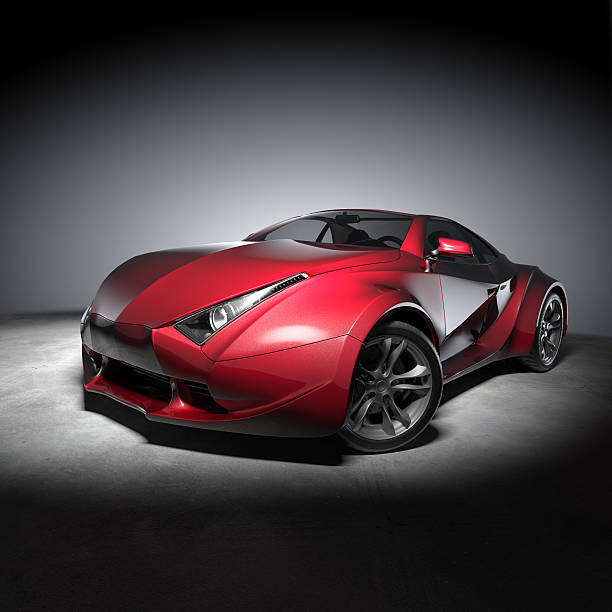istock Red sports car 155237092