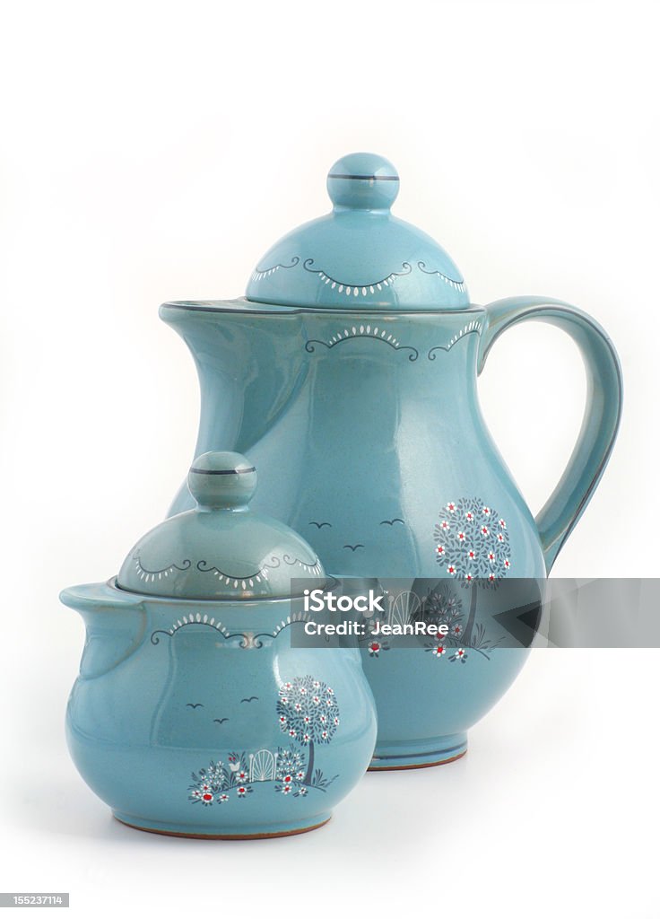 blue jugs two blue jugs Art And Craft Stock Photo
