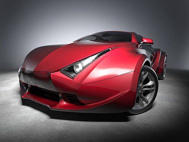 istock Red sports car 155237222