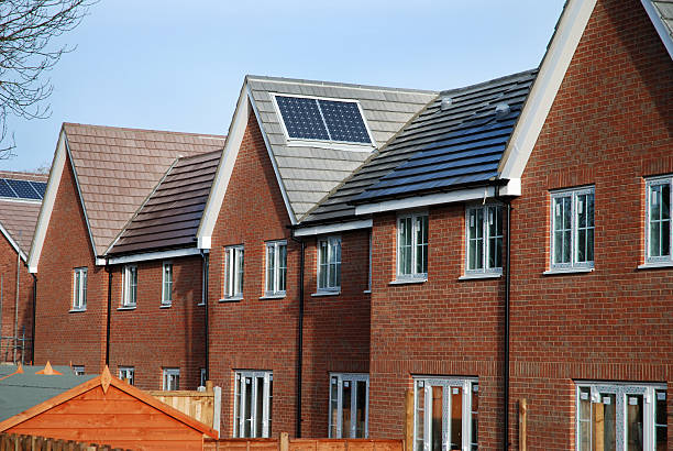 istock New house build with solar panels 155237274