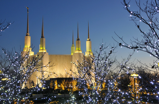 The Washington D.C. Temple was the first temple built in the East Coast of the United States.