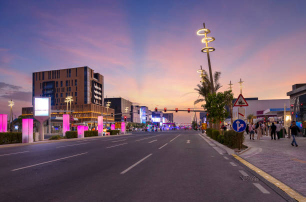 lusail plaza, lusail boulevard eid festival and decoration - fifa 2023 個照片及圖片檔