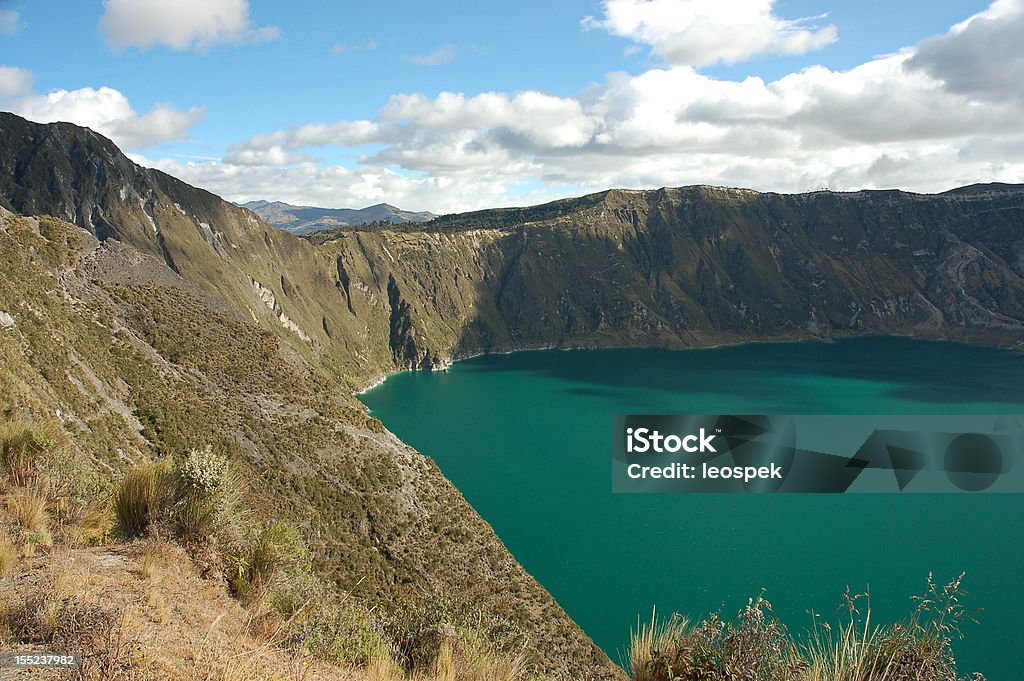 Quilotoa lagon en Équateur Cordillère des Andes. - Photo de Abrupt libre de droits