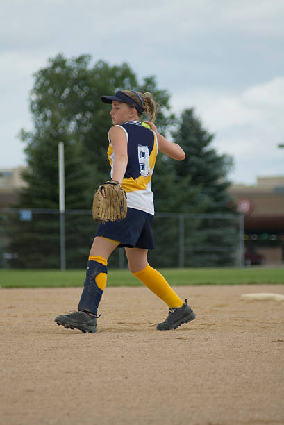 istock Softball Infield Hurler 155238218