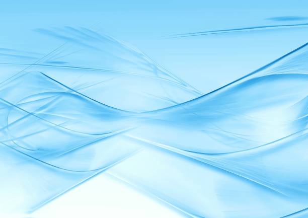 3d illustration of abstract blue waves
