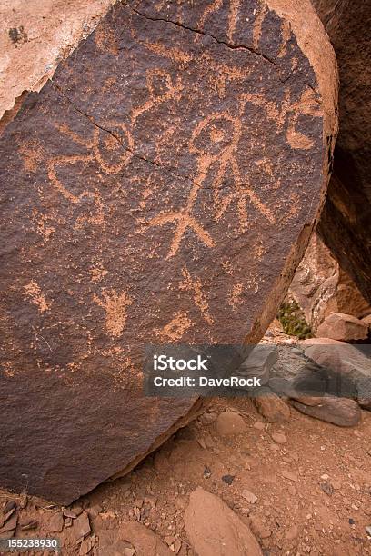 Petroglifi Di Canyon Di Anasazi - Fotografie stock e altre immagini di Anasazi - Anasazi, Antica civiltà, Antico - Condizione