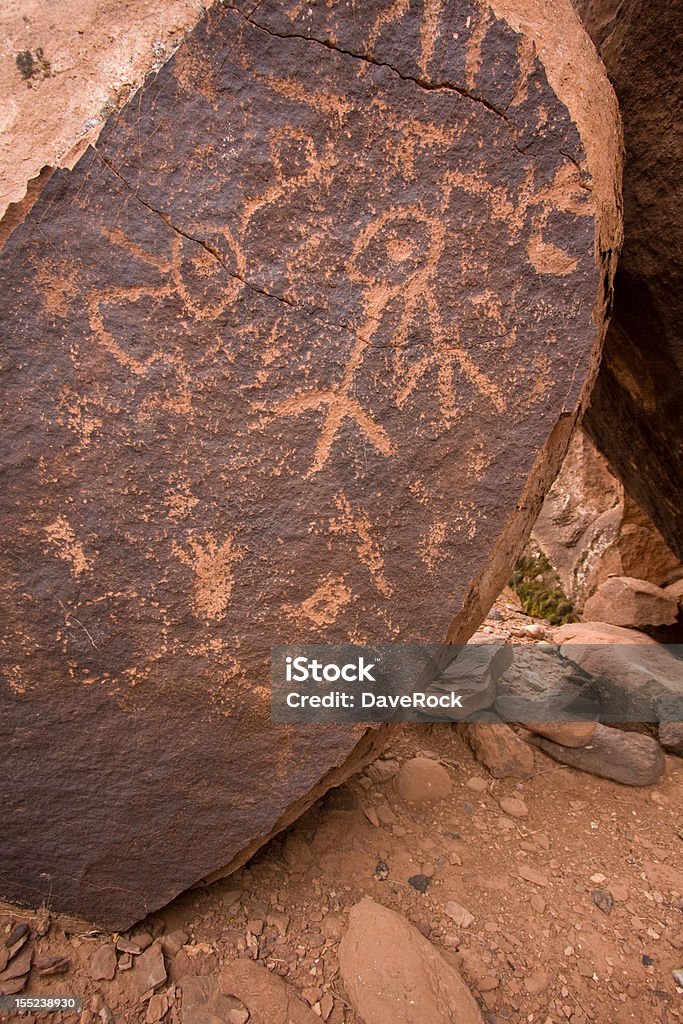 Petroglyphs de Canhão de Anasazi - Royalty-free Anasazi Foto de stock