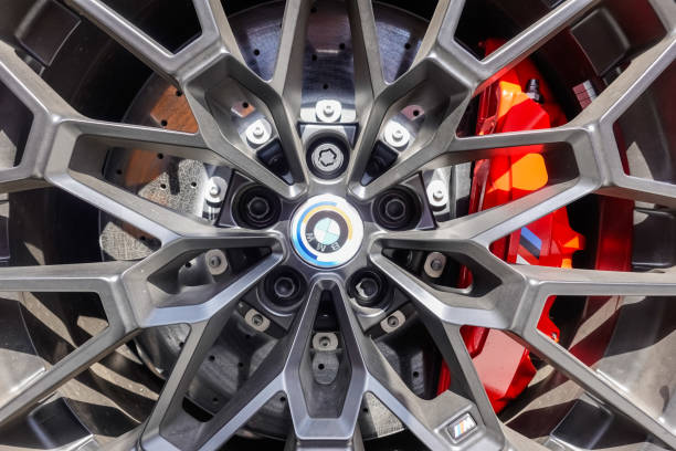 istock car wheel with a red brake detail 1552394115