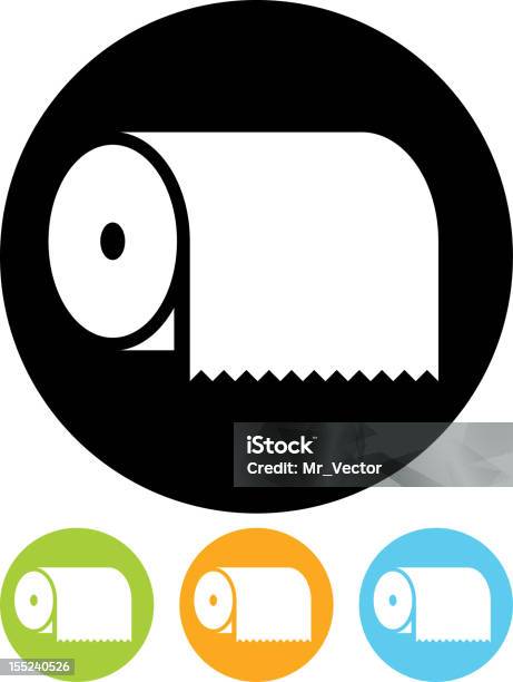 Paper Towel Vector Icon Isolated Stock Illustration - Download Image Now - Paper Towel, Icon Symbol, Napkin