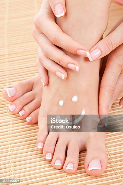 Care For Beautiful Woman Legs Stock Photo - Download Image Now - Adult, Alternative Therapy, Barefoot