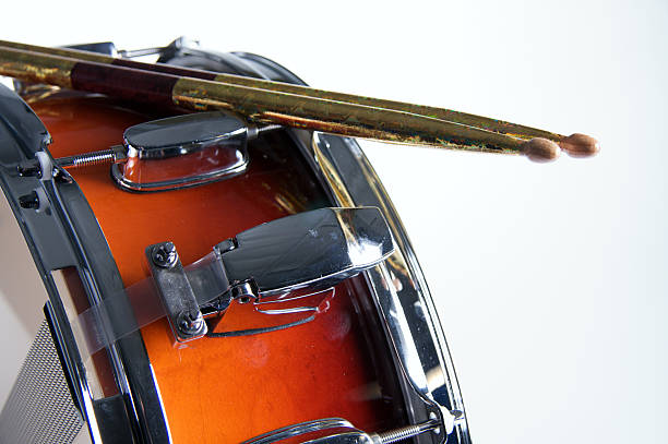 istock Red Fade Snare Drum On White 155243083