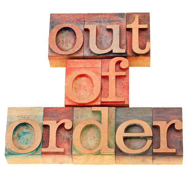 istock out of order in wood letterpress type 155243266