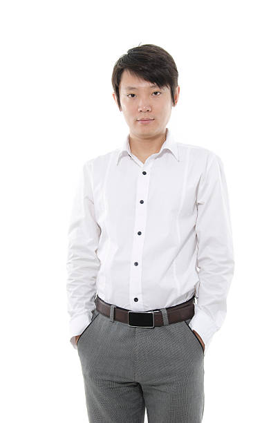 istock Businessman with Hands in Pockets on White 155243522