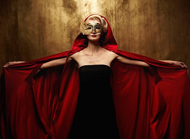 istock Beautiful lady in carnival mask 155243701