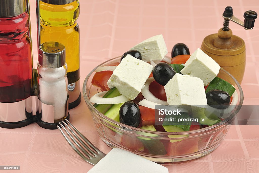 Salade grecque disposition - Photo de Aliment libre de droits