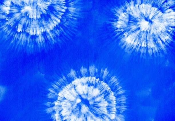 istock Artistic Fabric Tie Dye Striped Pattern Ink Background Bohemian Spiral. Hippie Dye Drawn Tiedye Swirl Shibori  tie dye abstract batik seamless pattern Trendy Fashion Fantasy Dirty Tie Dye Watercolours 1552444824