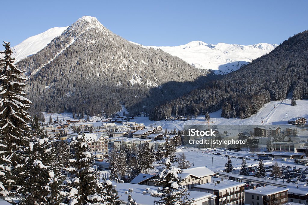 Davos Panorama - Foto de stock de Davos royalty-free