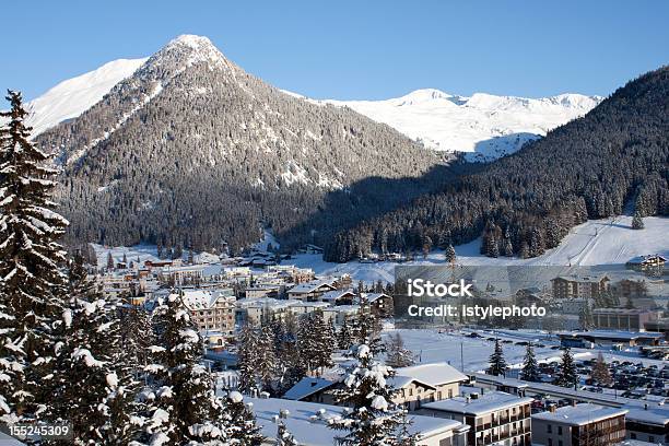 Foto de Davos Panorama e mais fotos de stock de Davos - Davos, Suíça, Inverno