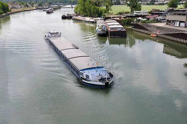 Photo of barge near a lock